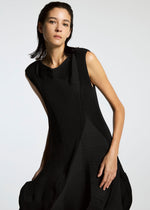 A model wears the A-Poc Able Issey Miyake TYPE I 008 dress.