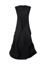 A product shot of the A-Poc Able Issey Miyake TYPE I 008 dress in black (15), recurring_style.