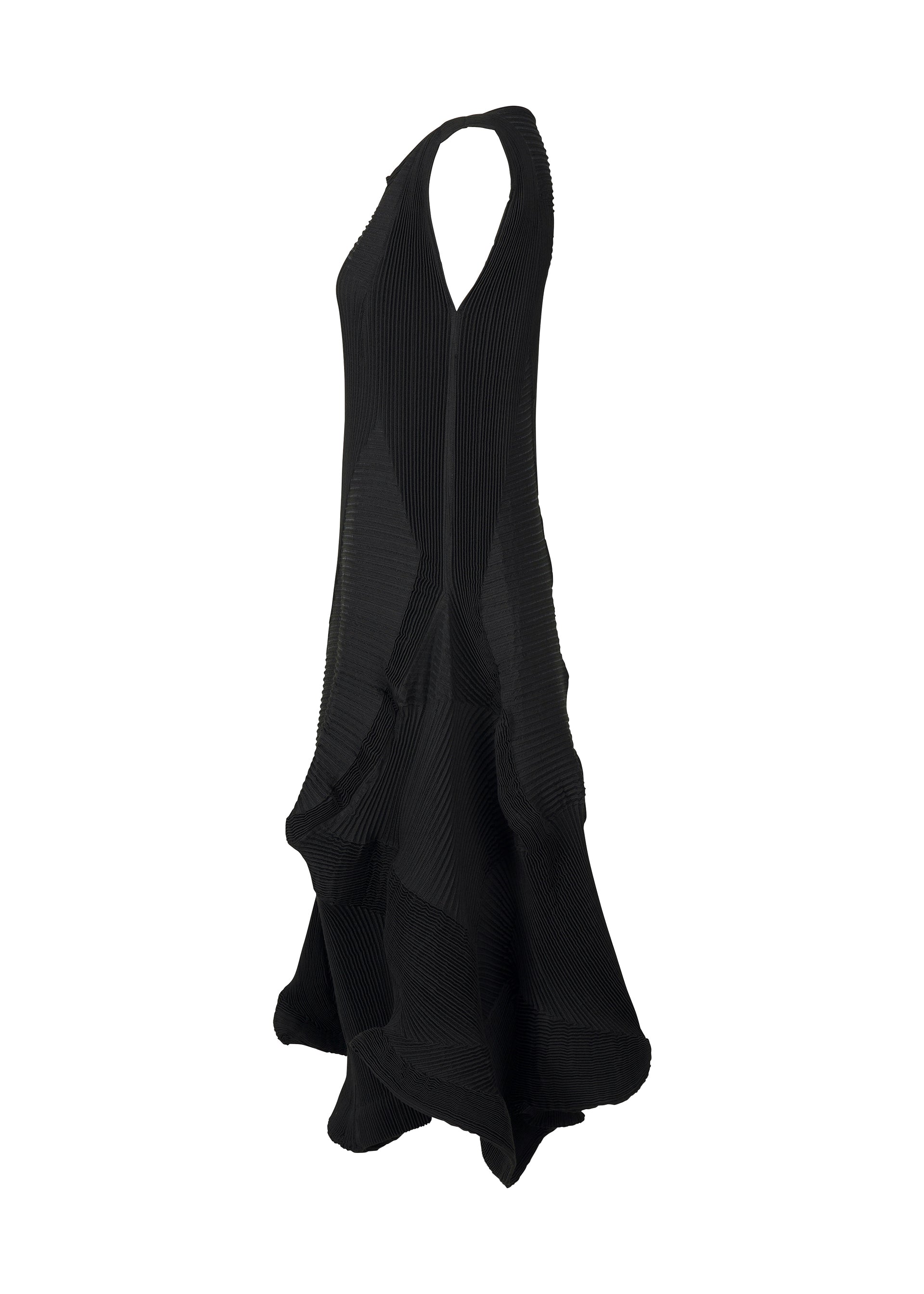 A detail shot of the A-Poc Able Issey Miyake TYPE I 008 dress.