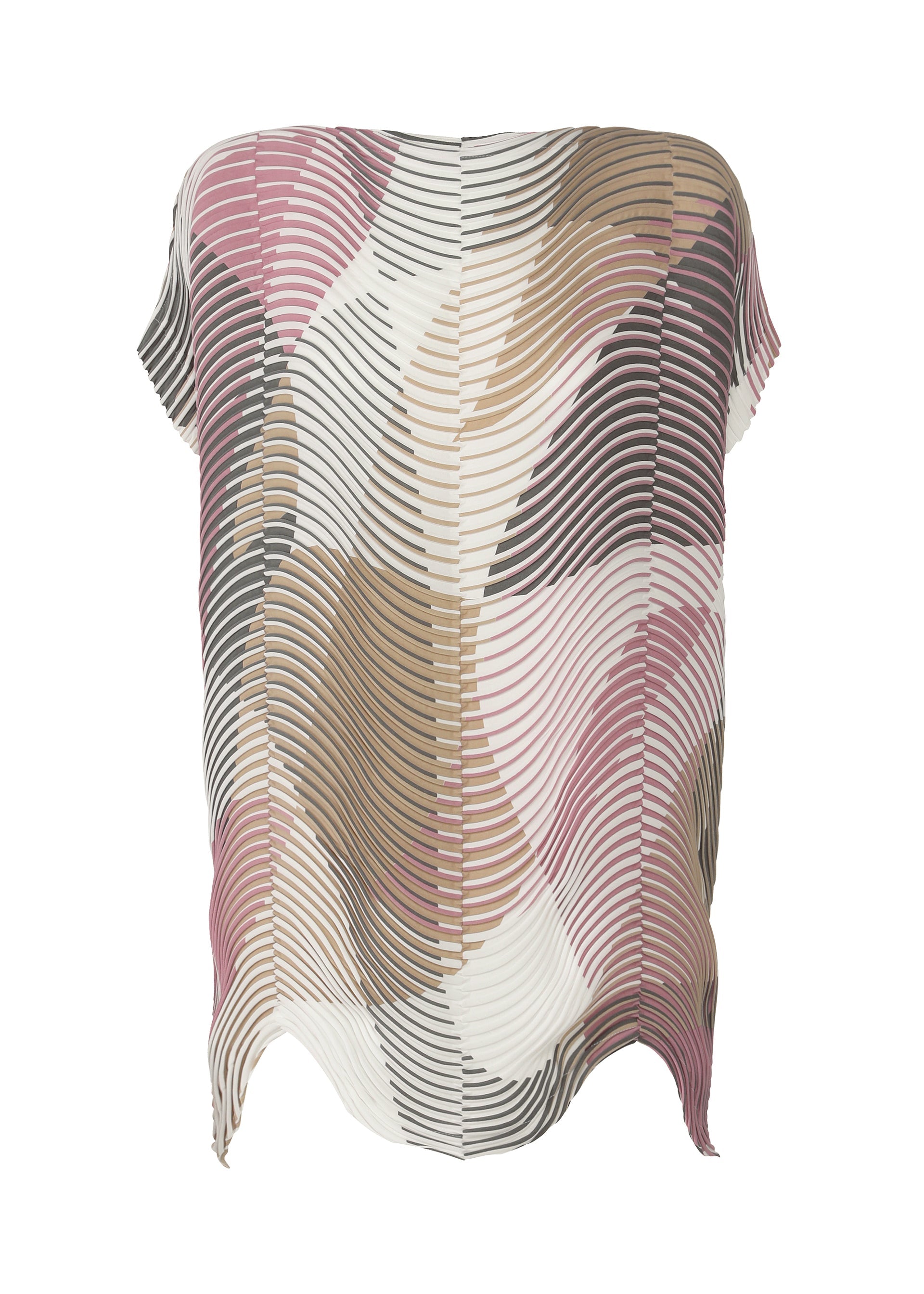 A product shot of the A-POC ABLE ISSEY MIYAKE TYPE-P 005 shirt in beige-hued.