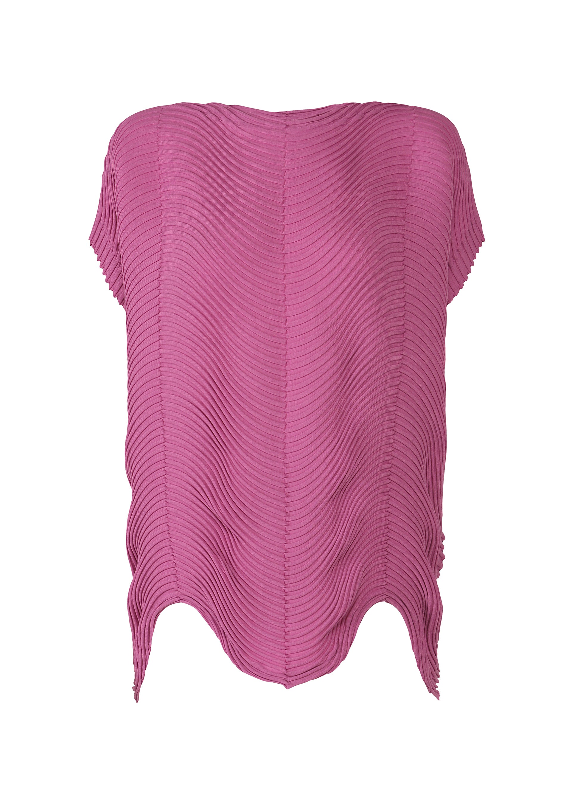 A product shot of the A-POC ABLE ISSEY MIYAKE TYPE-P 006 shirt in fuchsia pink.