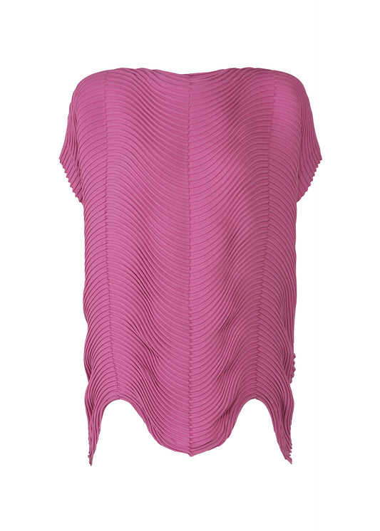 A product shot of the A-POC ABLE ISSEY MIYAKE TYPE-P 006 shirt in fuchsia pink.