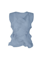 A product shot of the A-POC ABLE ISSEY MIYAKE TYPE-P 003-2 shirt in steel blue.