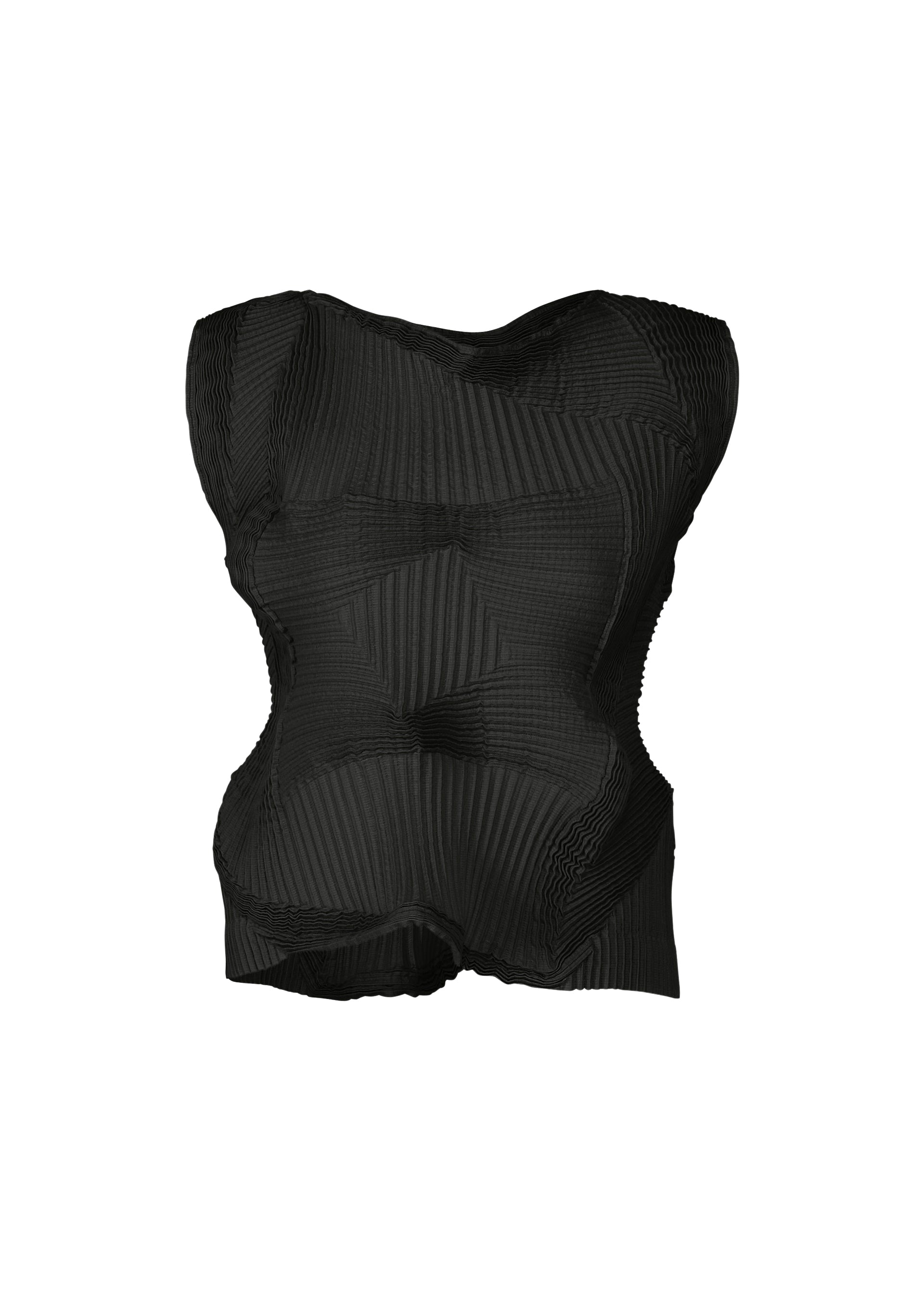 A product shot of the A-POC ABLE ISSEY MIYAKE TYPE-O 022 shirt in black.