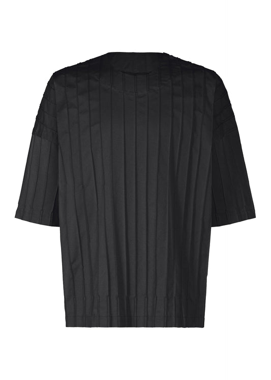 A product shot of the A-Poc Able Issey Miyake TYPE W 007 shirt in black (15), recurring_style.