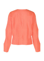 A detail shot of the A-Poc Able Issey Miyake TYPE W 009 1 cardigan.