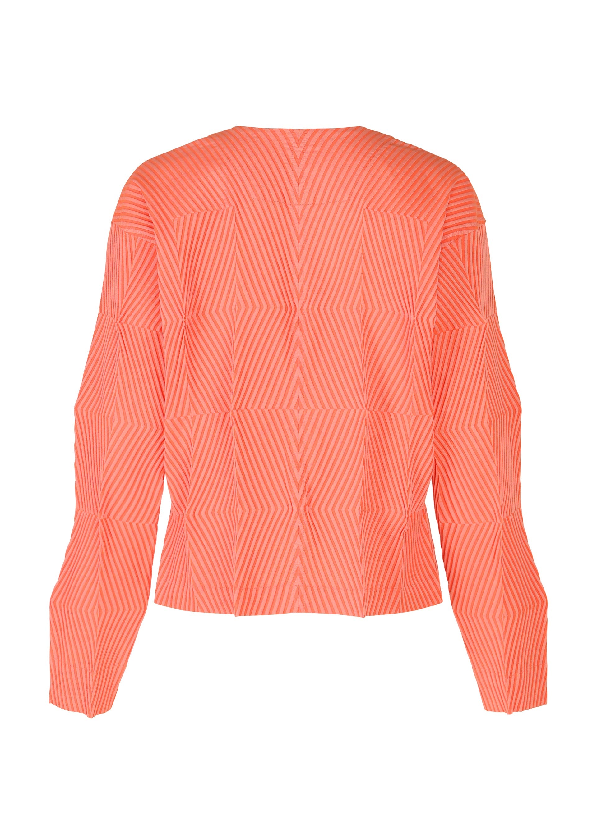 A detail shot of the A-Poc Able Issey Miyake TYPE W 009 1 cardigan.