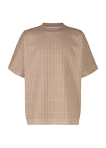 A product shot of the A-Poc Able Issey Miyake TYPE E 001 shirt in beige (41), recurring_style.