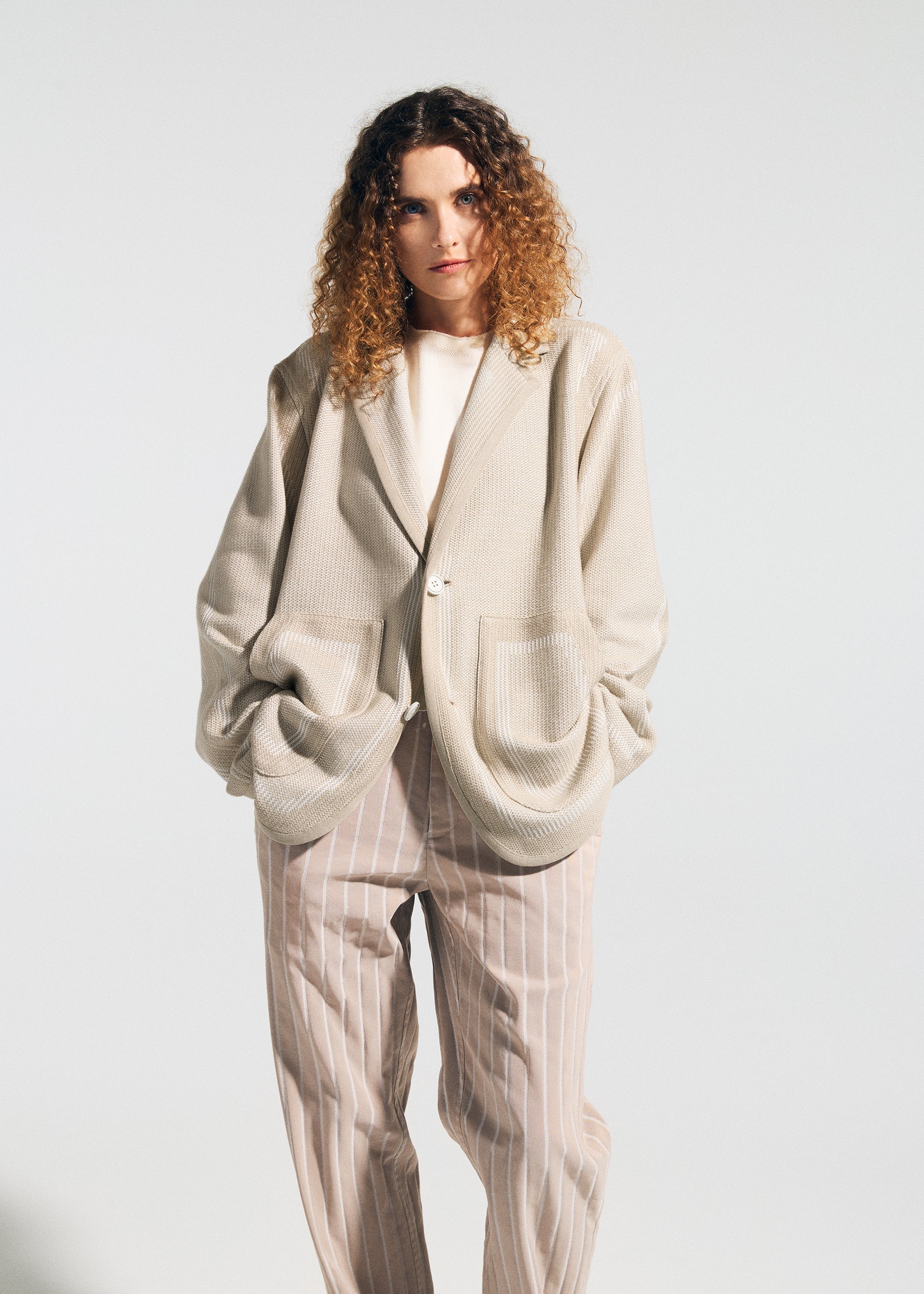 TYPE-K 008 Jacket Beige-Hued – ISSEY MIYAKE EU