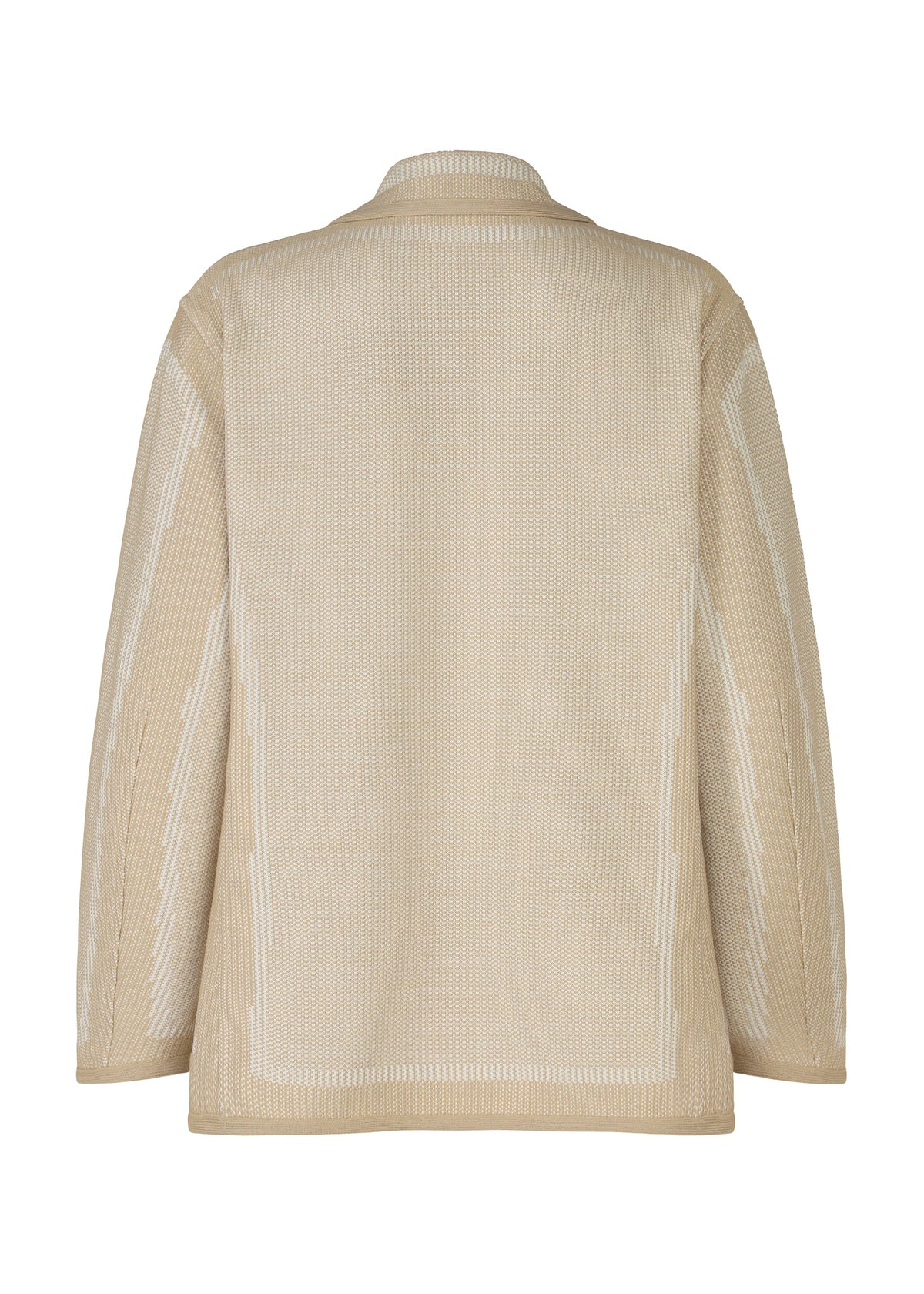 A detail shot of the A-Poc Able Issey Miyake TYPE K 008 jacket.