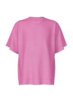 A product shot of the A-POC ABLE ISSEY MIYAKE TYPE-A 001-3 shirt in fuchsia pink.