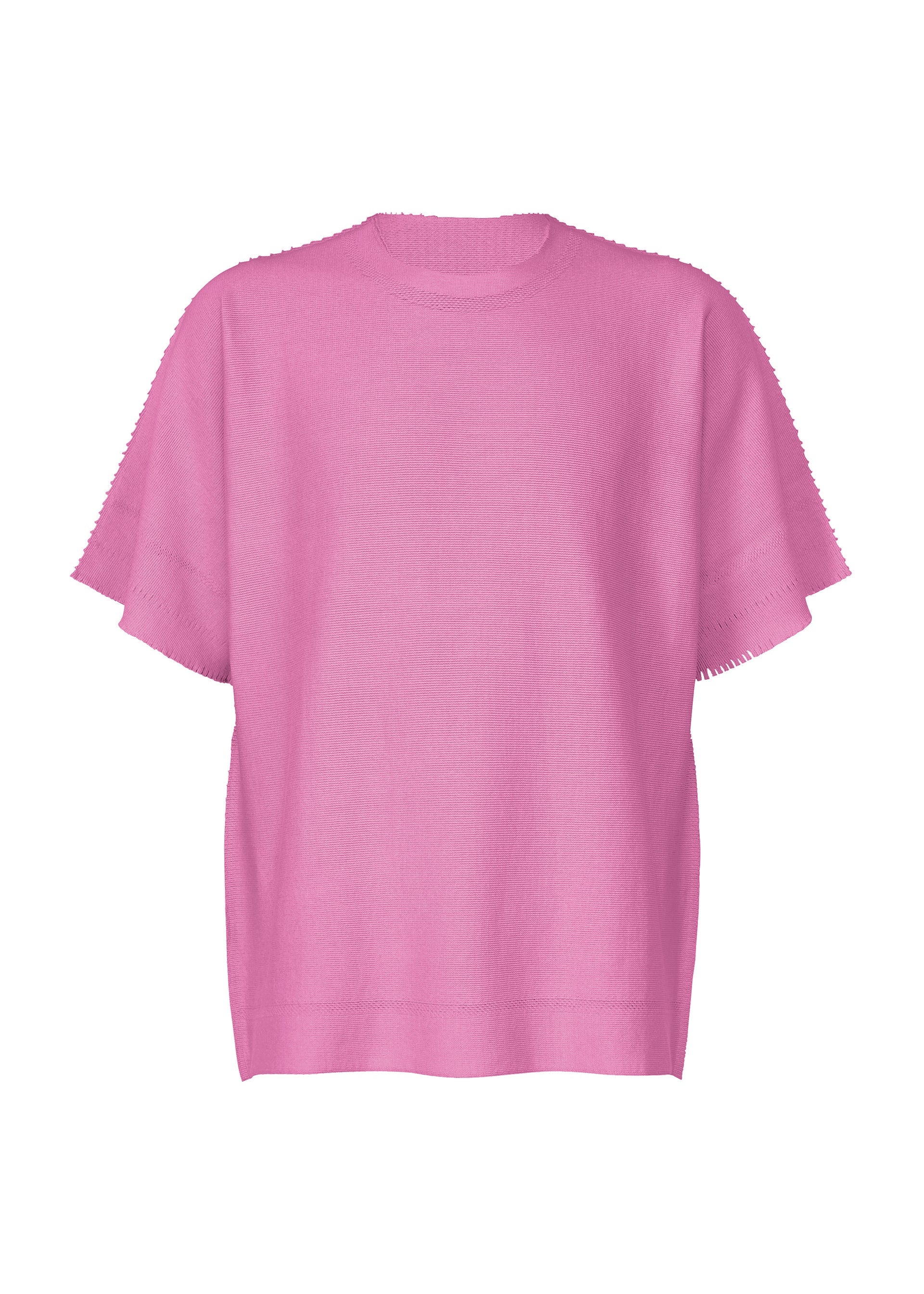 A product shot of the A-POC ABLE ISSEY MIYAKE TYPE-A 001-3 shirt in fuchsia pink.