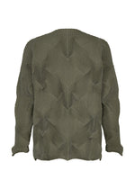 A detail shot of the A-POC ABLE ISSEY MIYAKE TYPE-O 010-1 cardigan.