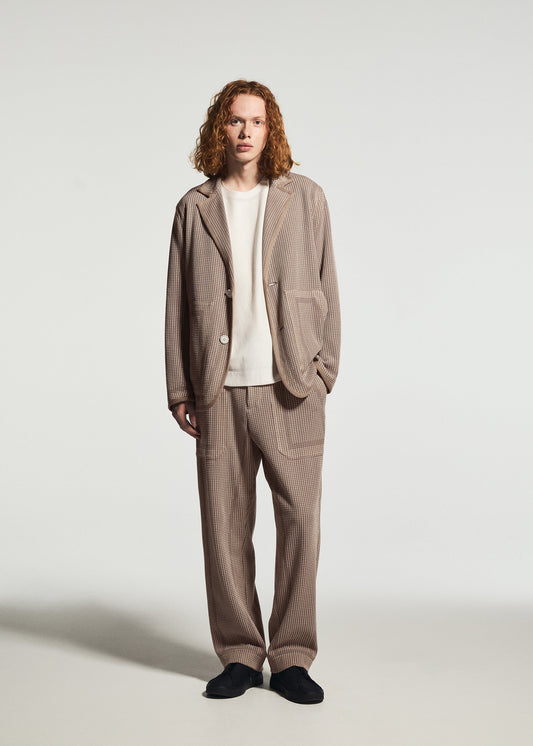 A model wears the A-POC ABLE ISSEY MIYAKE TYPE-K 012 jacket.