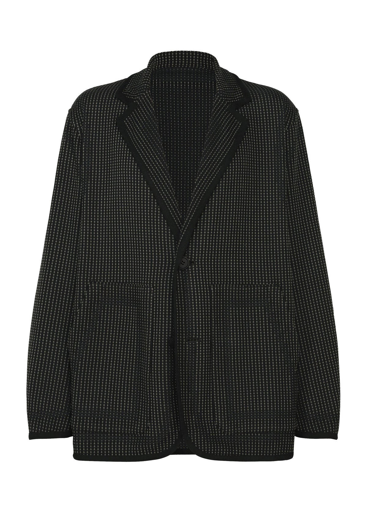 A product shot of the A-POC ABLE ISSEY MIYAKE TYPE-K 012 jacket in black-hued.