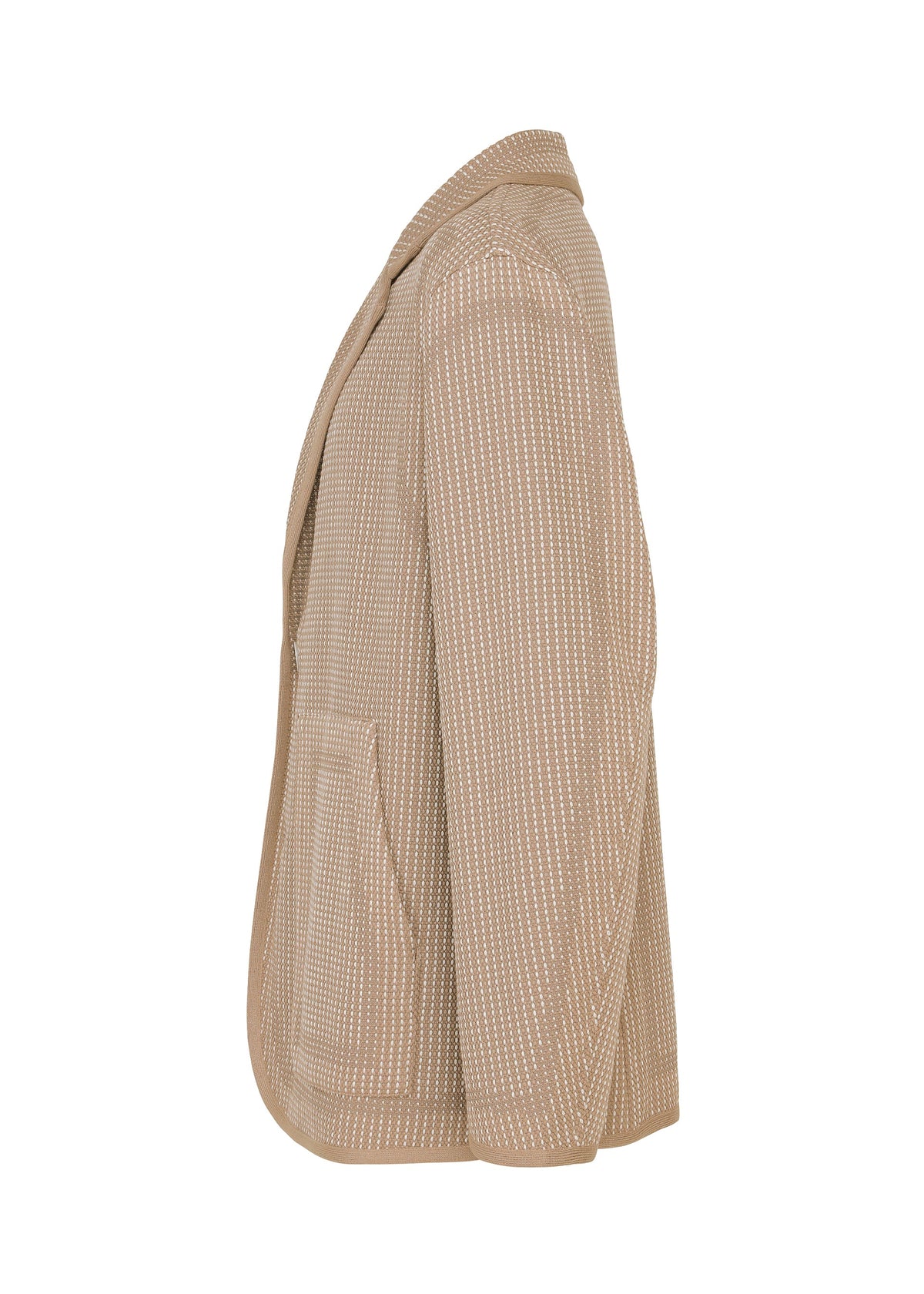 A detail shot of the A-POC ABLE ISSEY MIYAKE TYPE-K 012 jacket.