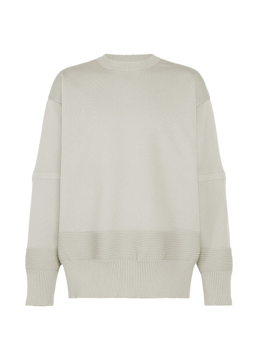 A product shot of the A-POC ABLE ISSEY MIYAKE TYPE-K 009 top in light gray.