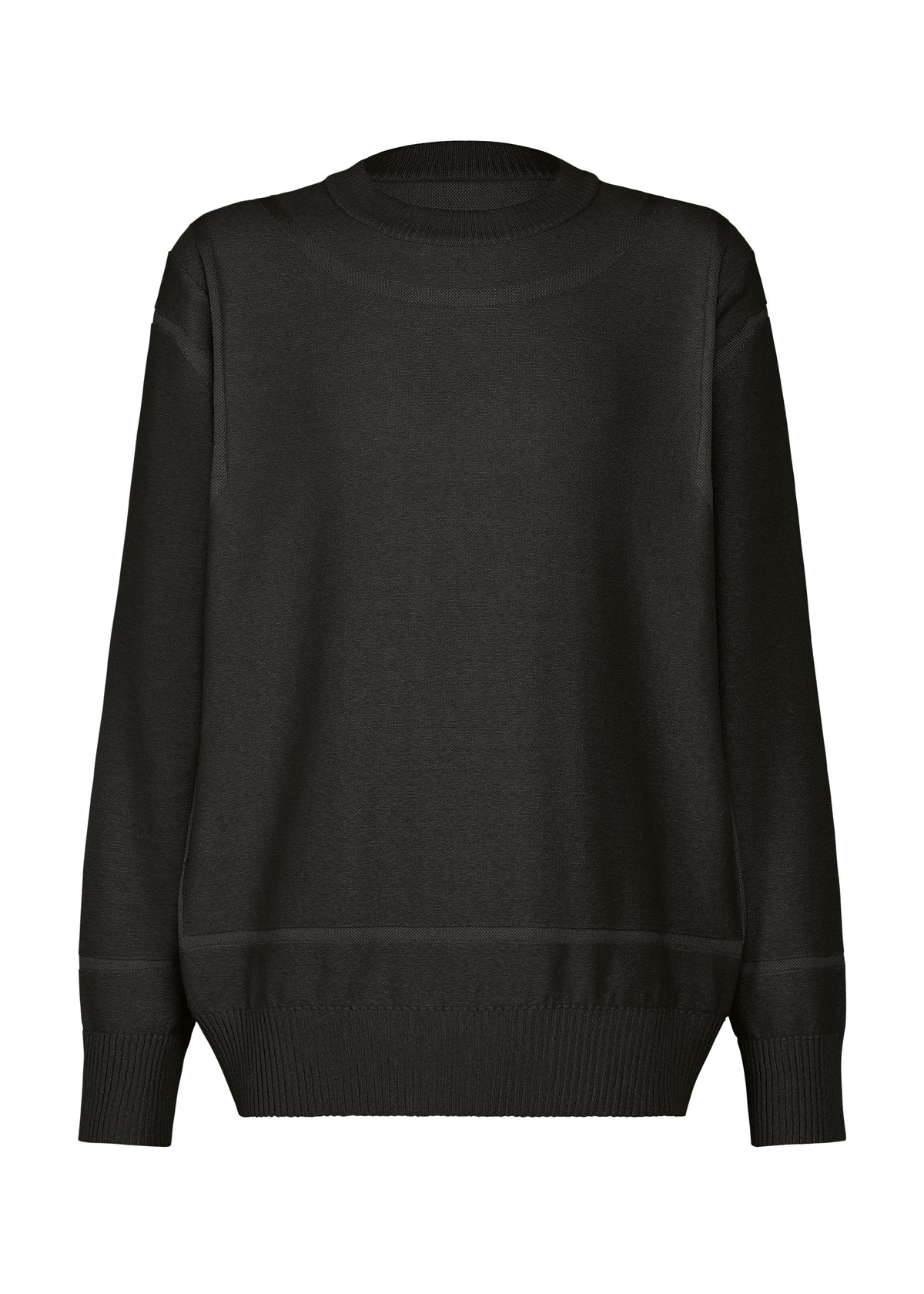 A product shot of the A-POC ABLE ISSEY MIYAKE TYPE-K 010 top in black.