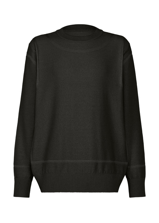 A product shot of the A-POC ABLE ISSEY MIYAKE TYPE-K 010 top in black.