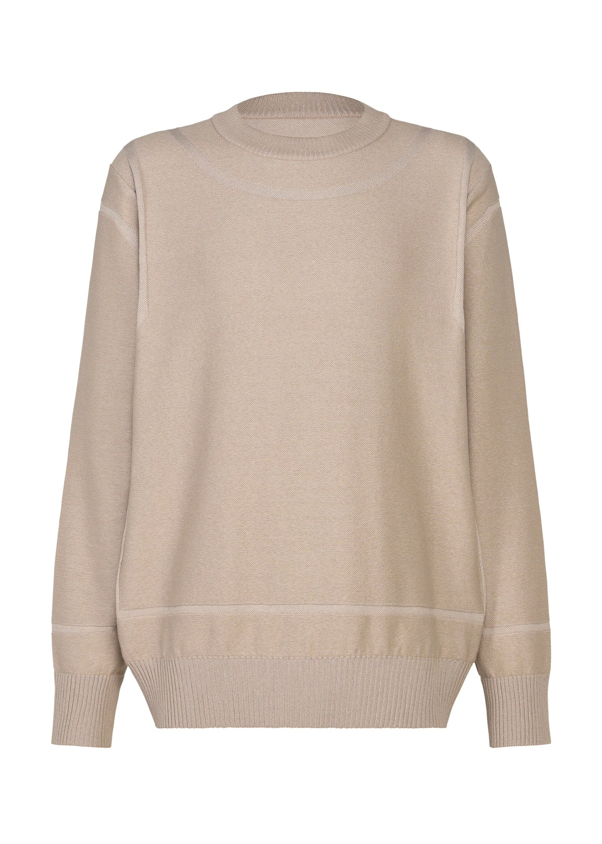 A product shot of the A-POC ABLE ISSEY MIYAKE TYPE-K 010 top in beige.