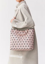 CRYSTAL GLOSS Hand Bag Pink Beige