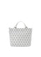 CRYSTAL GLOSS Hand Bag Light Grey