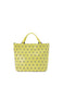 CRYSTAL GLOSS Hand Bag Light Yellow