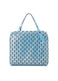 ROW METALLIC Hand Bag Light Blue