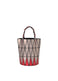 BASKET Hand Bag Red Mix