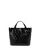 CRYSTAL GLOSS Hand Bag Black