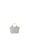 CRYSTAL MATTE Hand Bag Light Grey