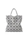 LUCENT W COLOR Tote Light Grey x Silver