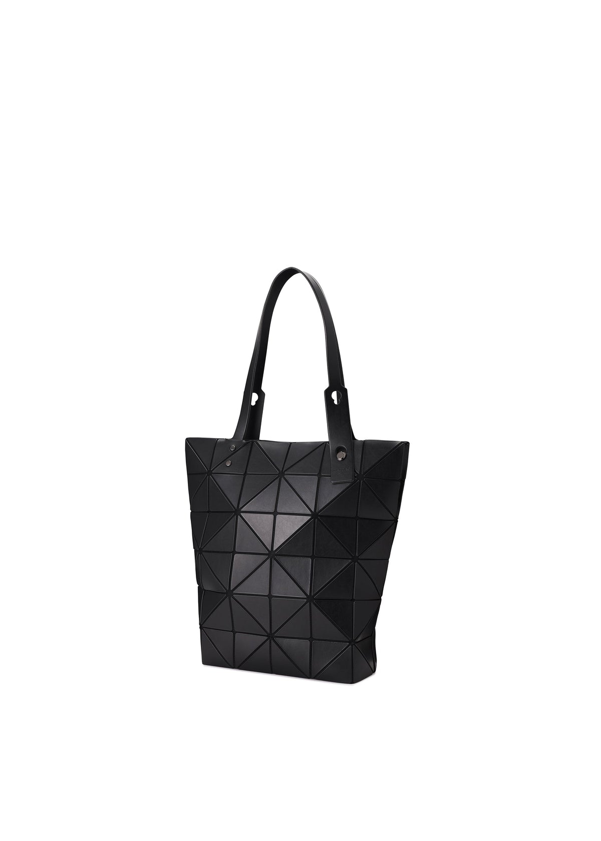 A detail shot of the Bao Bao Issey Miyake BLOCKY tote bag.