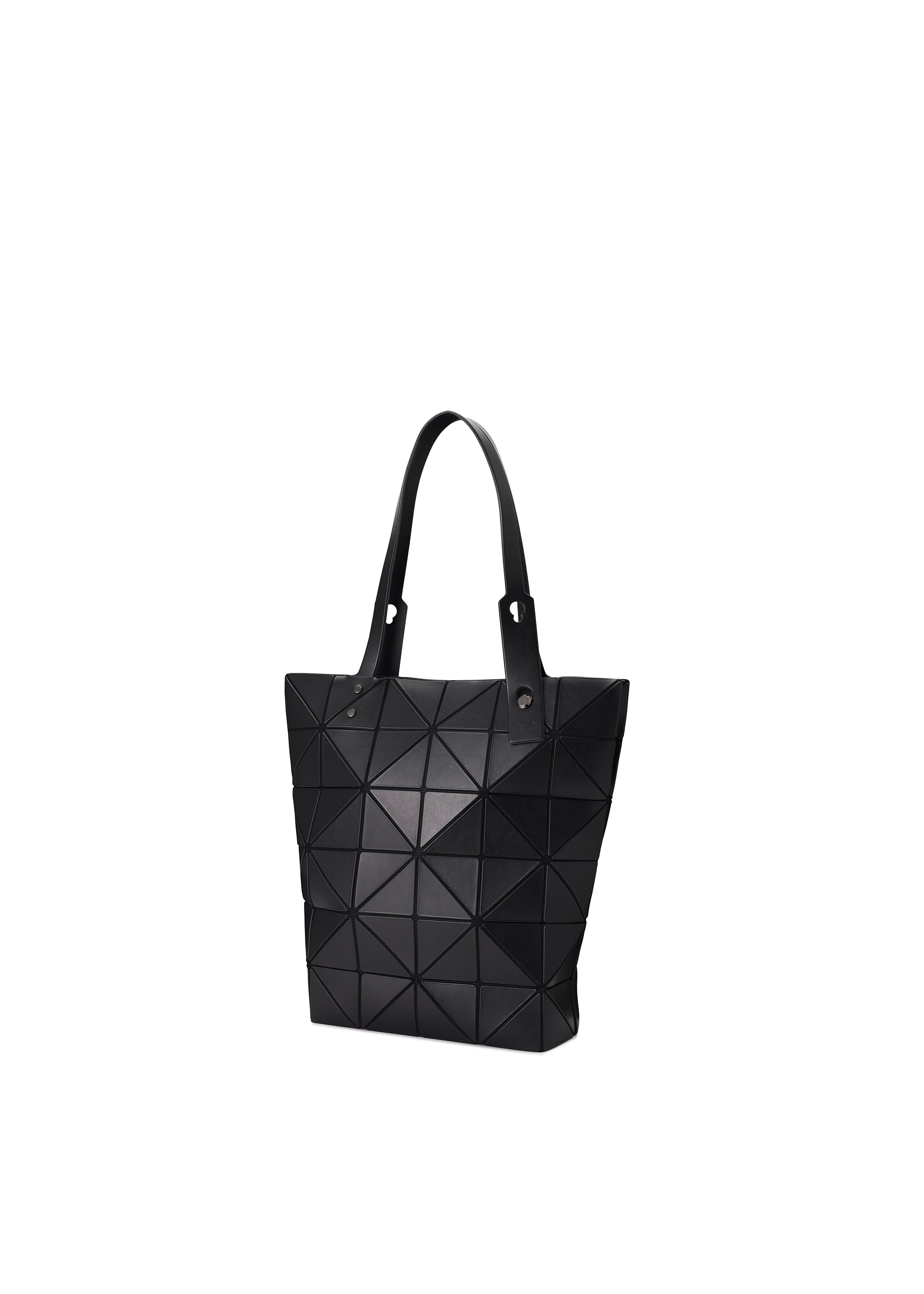 A detail shot of the Bao Bao Issey Miyake BLOCKY tote bag.