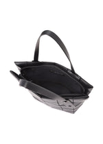 A detail shot of the Bao Bao Issey Miyake BLOCKY tote bag.