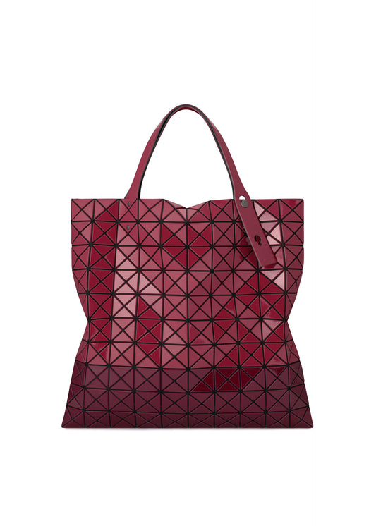 PRISM BI-COLOR Tote Bag Red x Wine Red