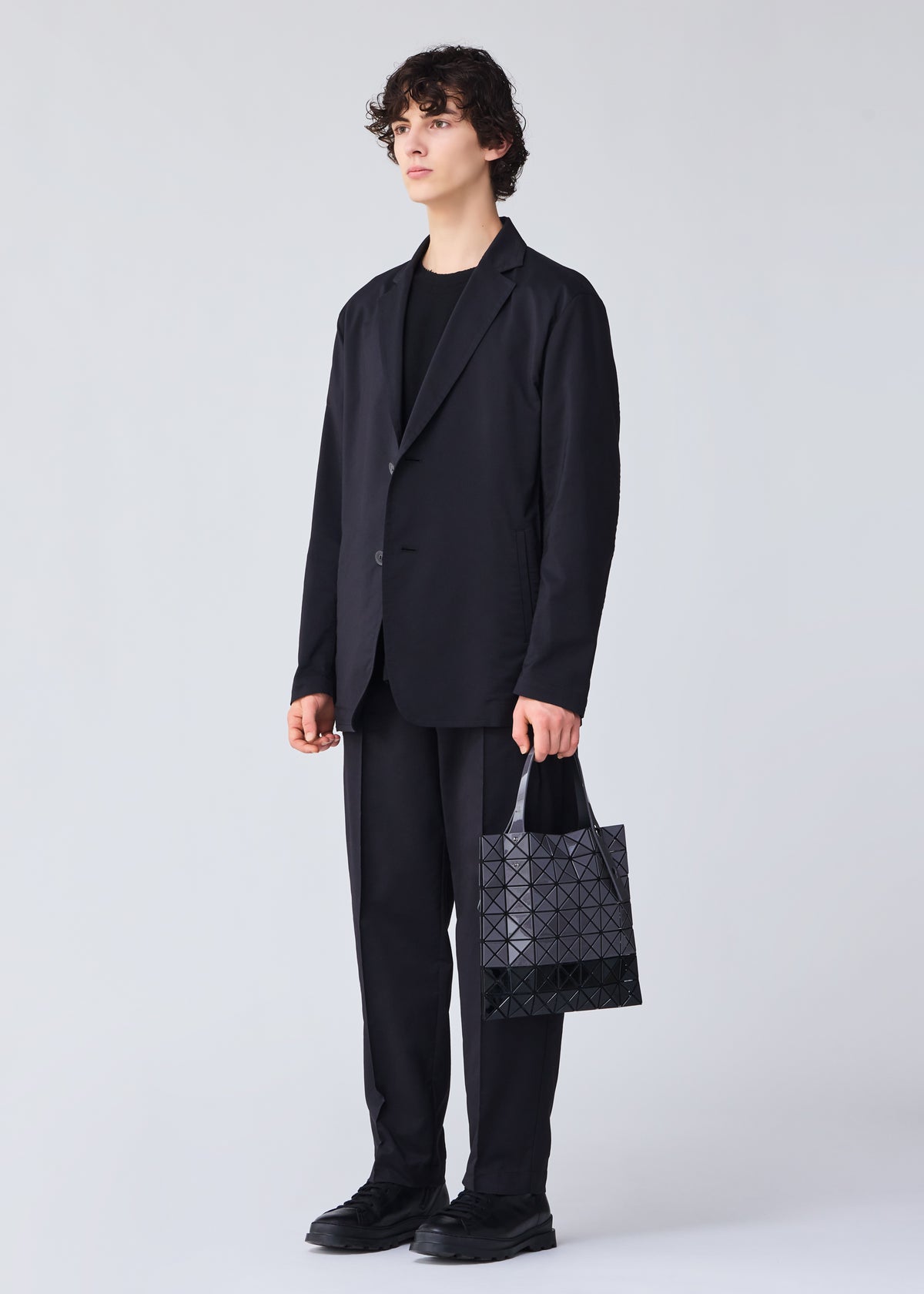 PRISM BI-COLOR Tote Bag Dark Grey x Black