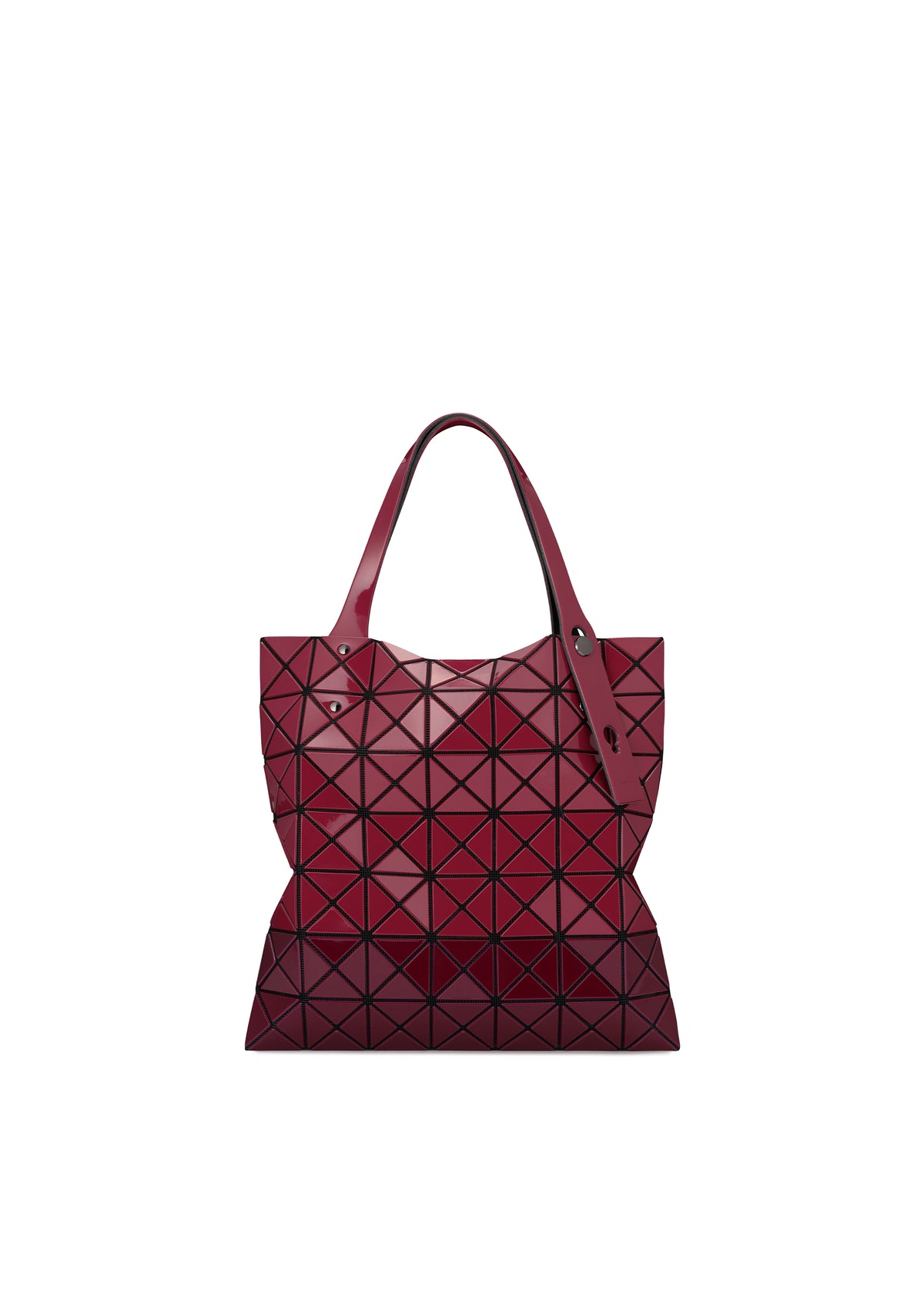 PRISM BI-COLOR Tote Bag Red x Wine Red