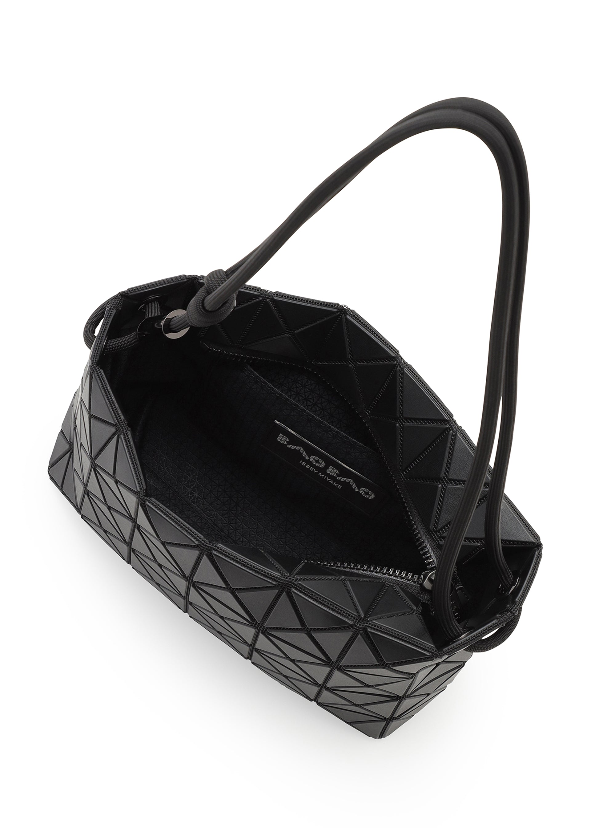 A detail shot of the Bao Bao Issey Miyake LOOP MATTE shoulder bag.