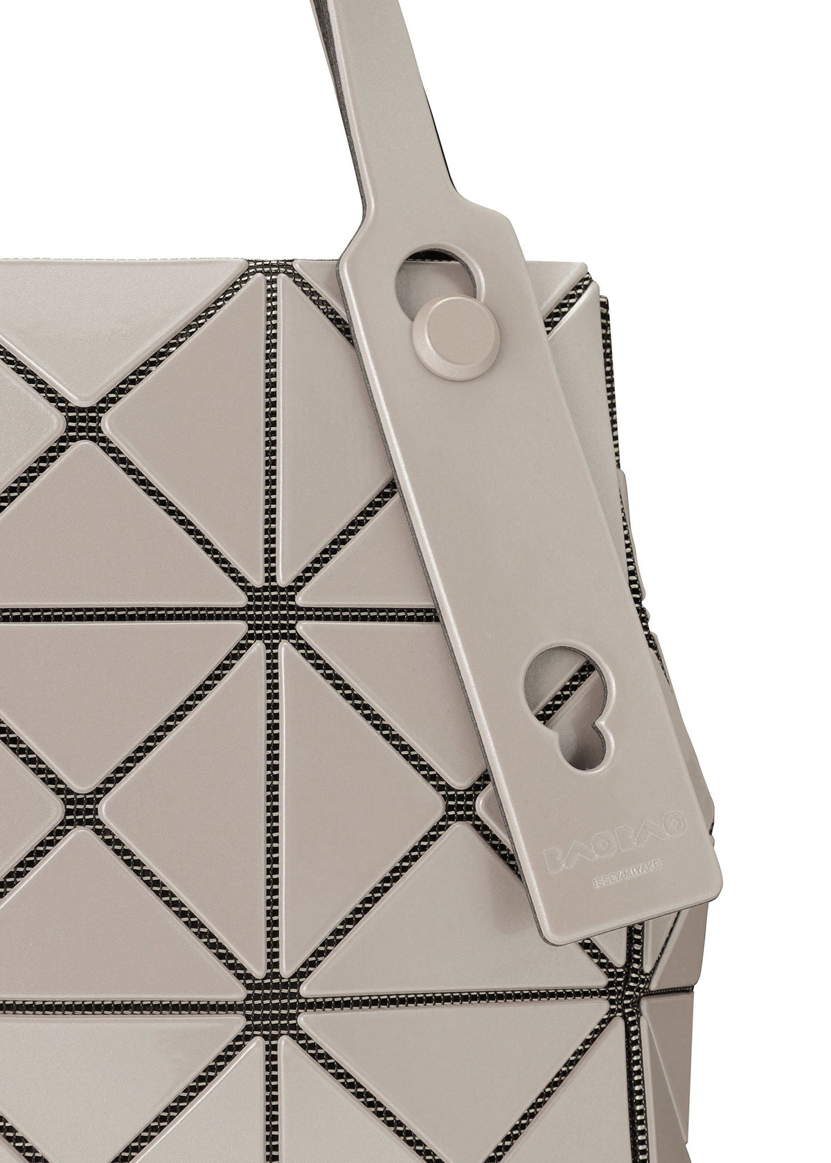 A detail shot of the Bao Bao Issey Miyake CARAT handbag.