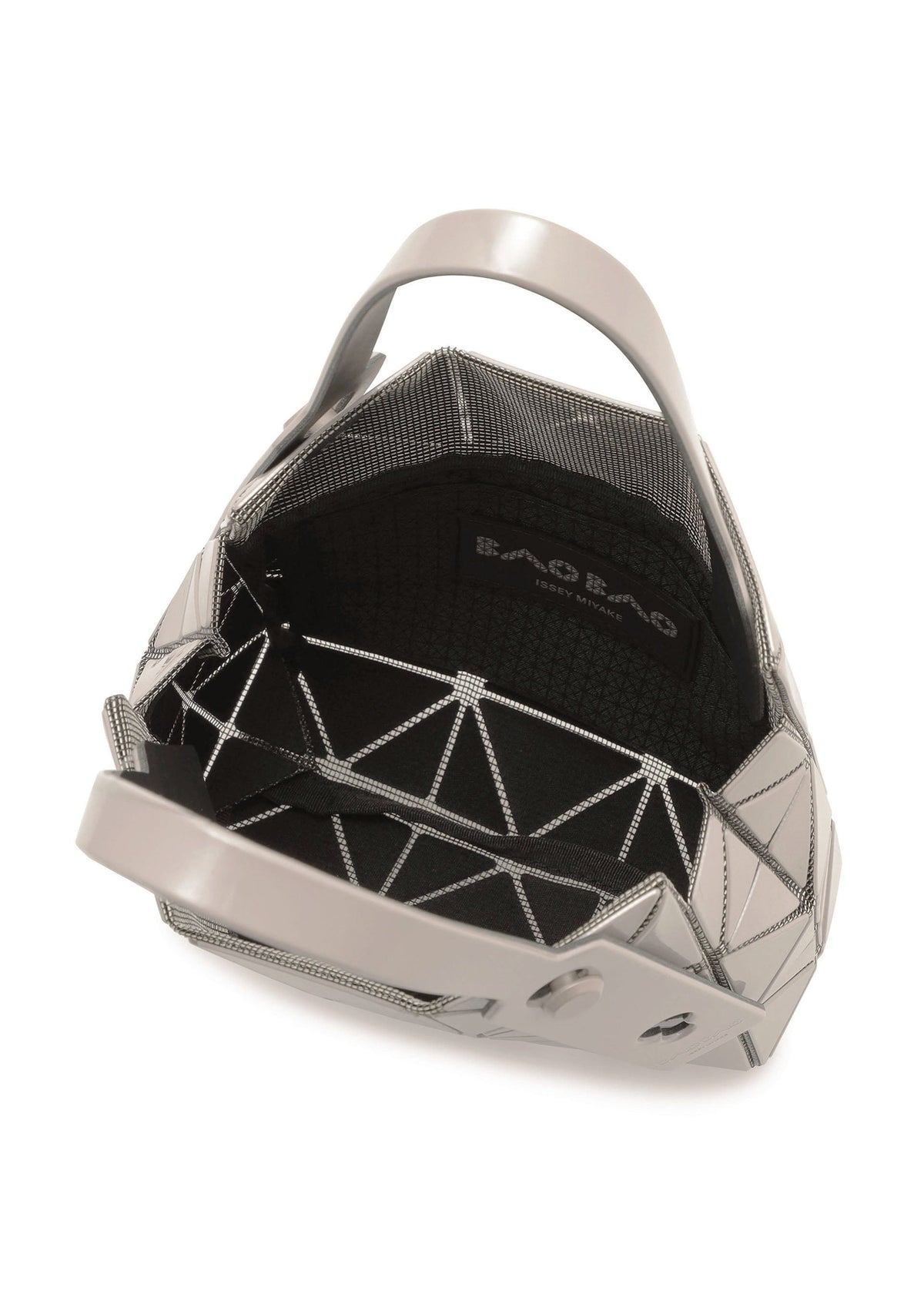 A detail shot of the Bao Bao Issey Miyake CARAT handbag.