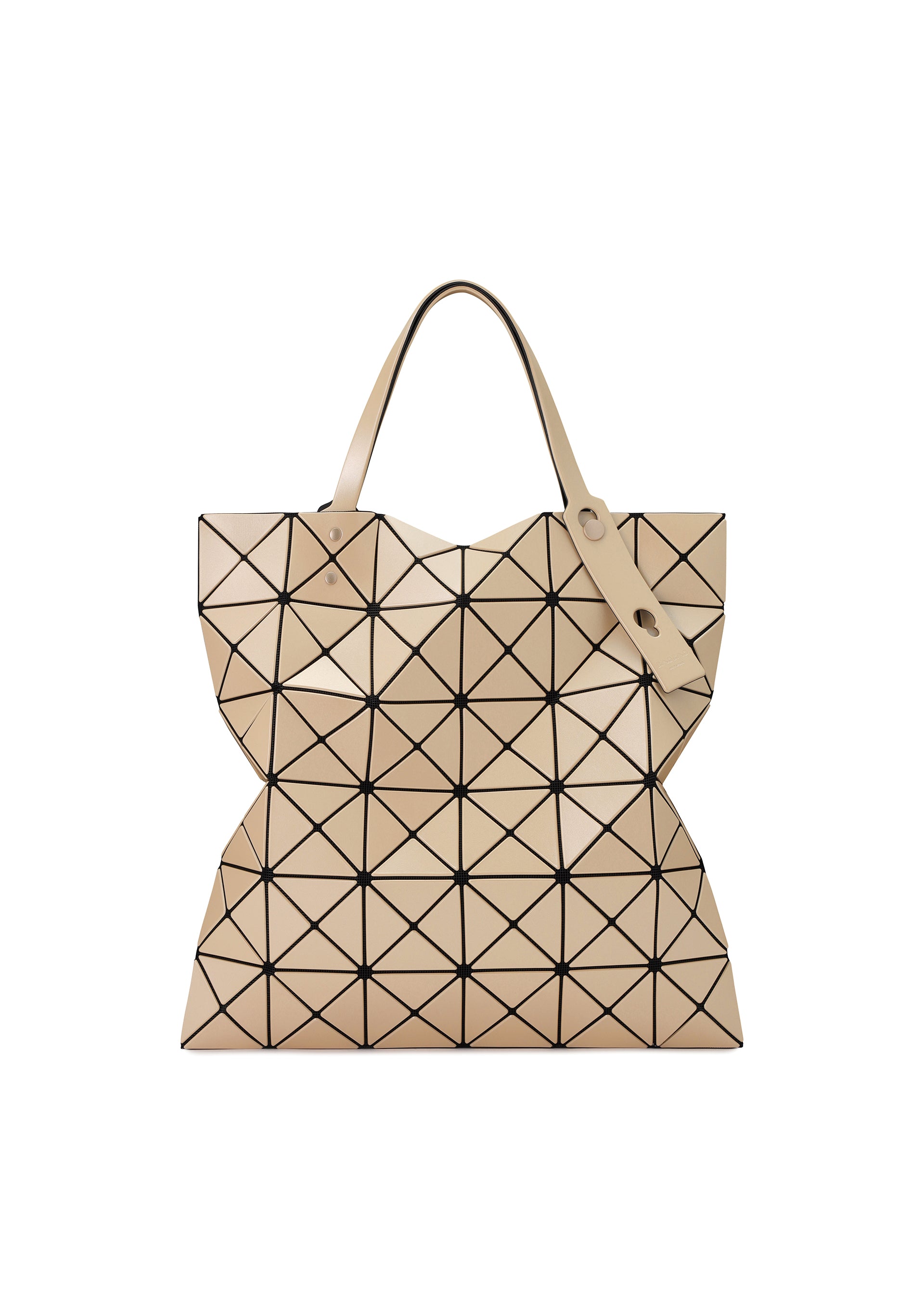 LUCENT METALLIC Tote Bag Beige
