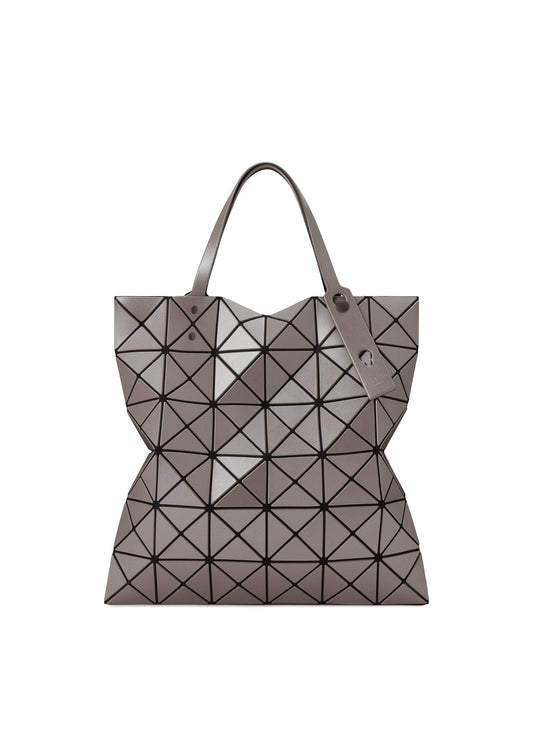 LUCENT METALLIC Tote Bag Brown Silver
