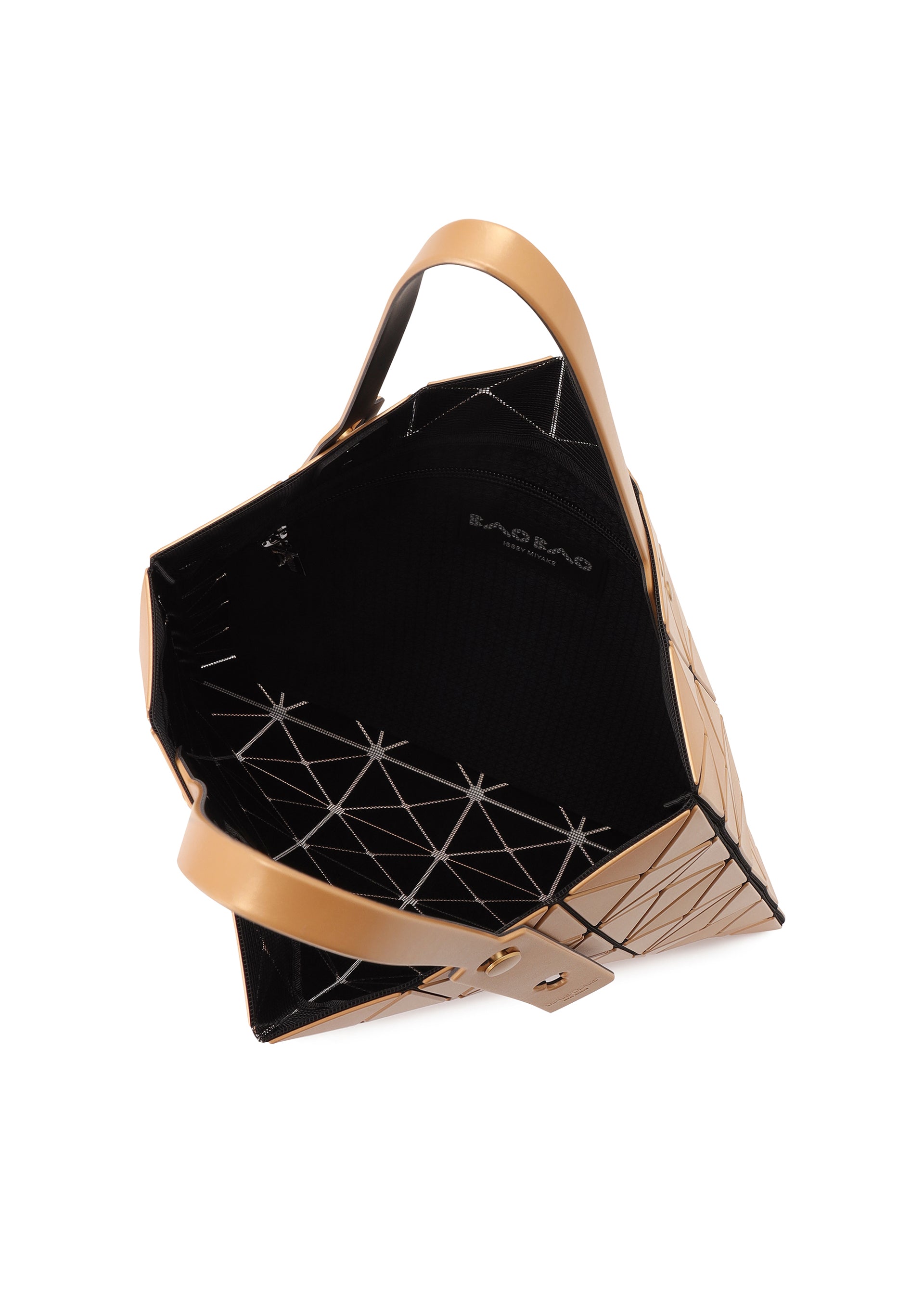 LUCENT METALLIC Tote Bag Beige
