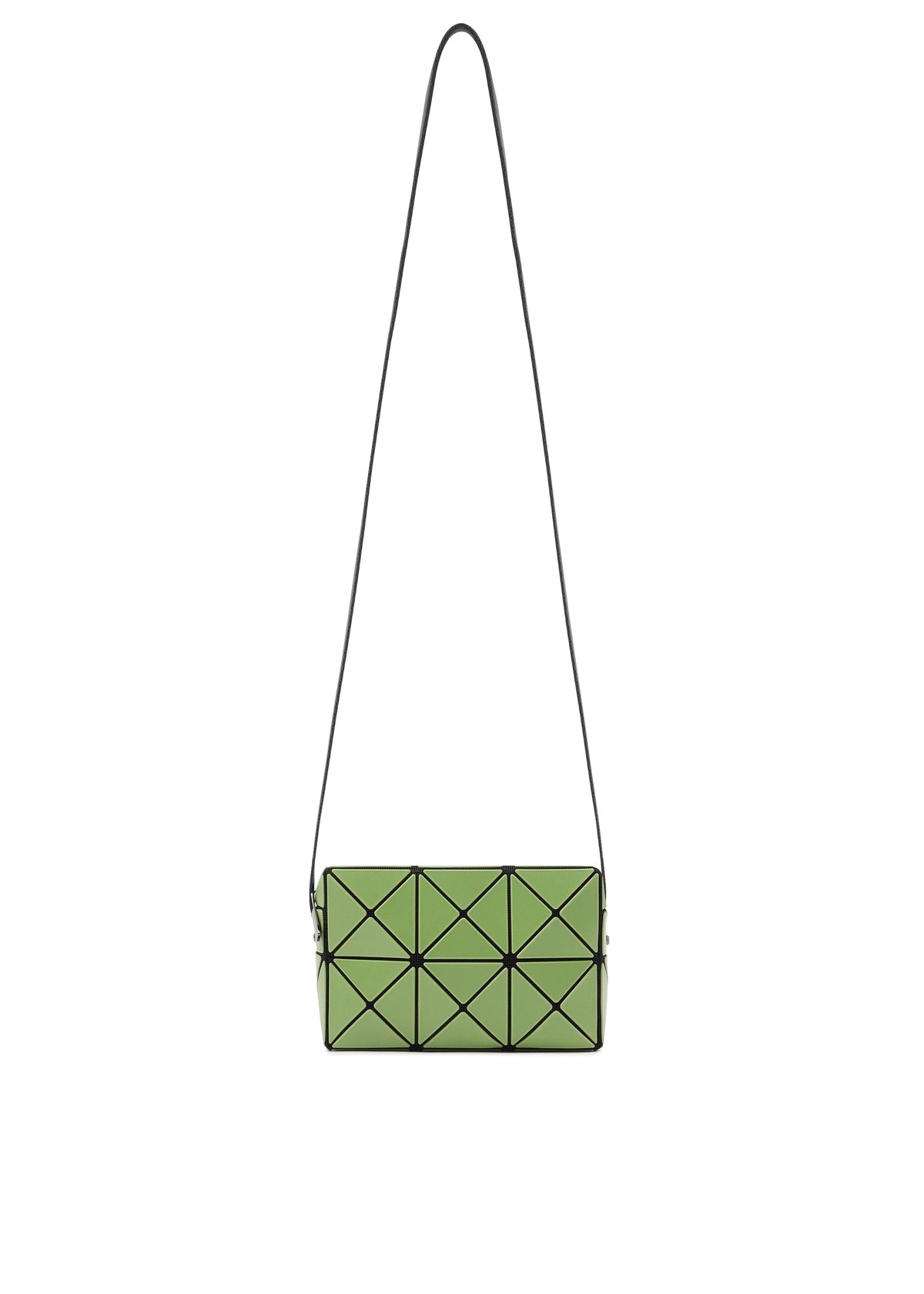 A product shot of the BAO BAO ISSEY MIYAKE CUBOID shoulder bag in matcha (69).