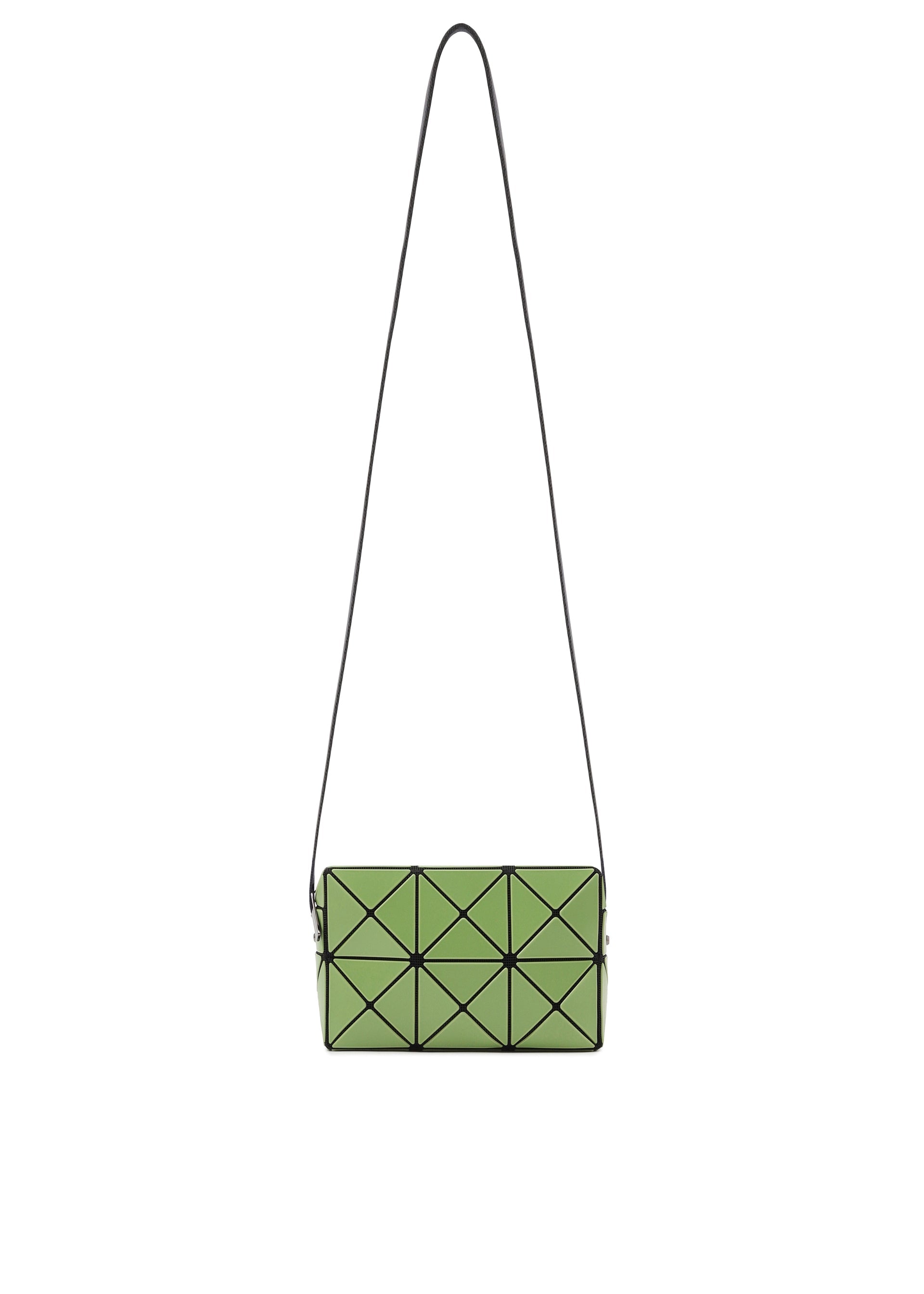 A product shot of the BAO BAO ISSEY MIYAKE CUBOID shoulder bag in matcha (69).