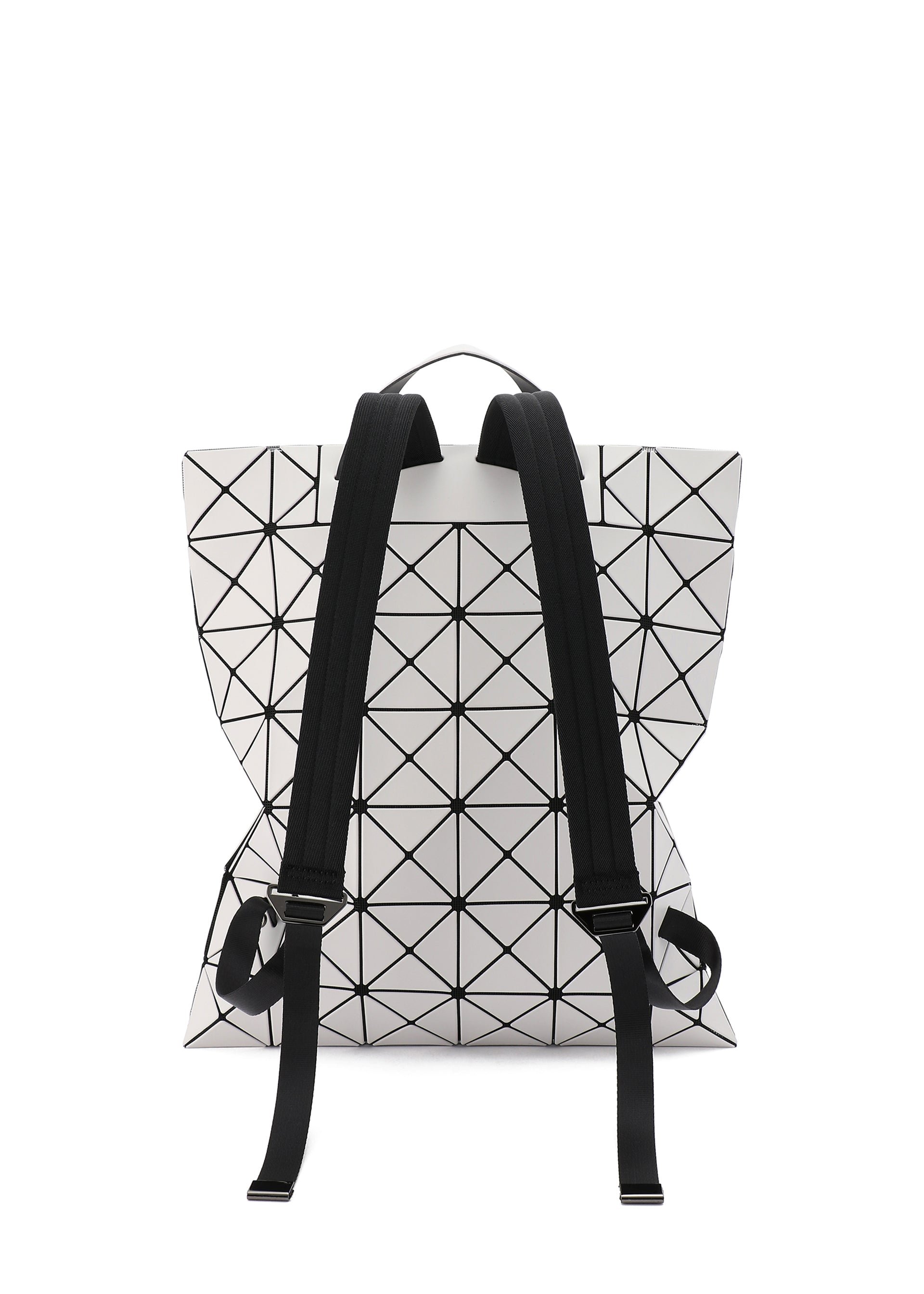 A detail shot of the Bao Bao Issey Miyake FLAT PACK backpack.