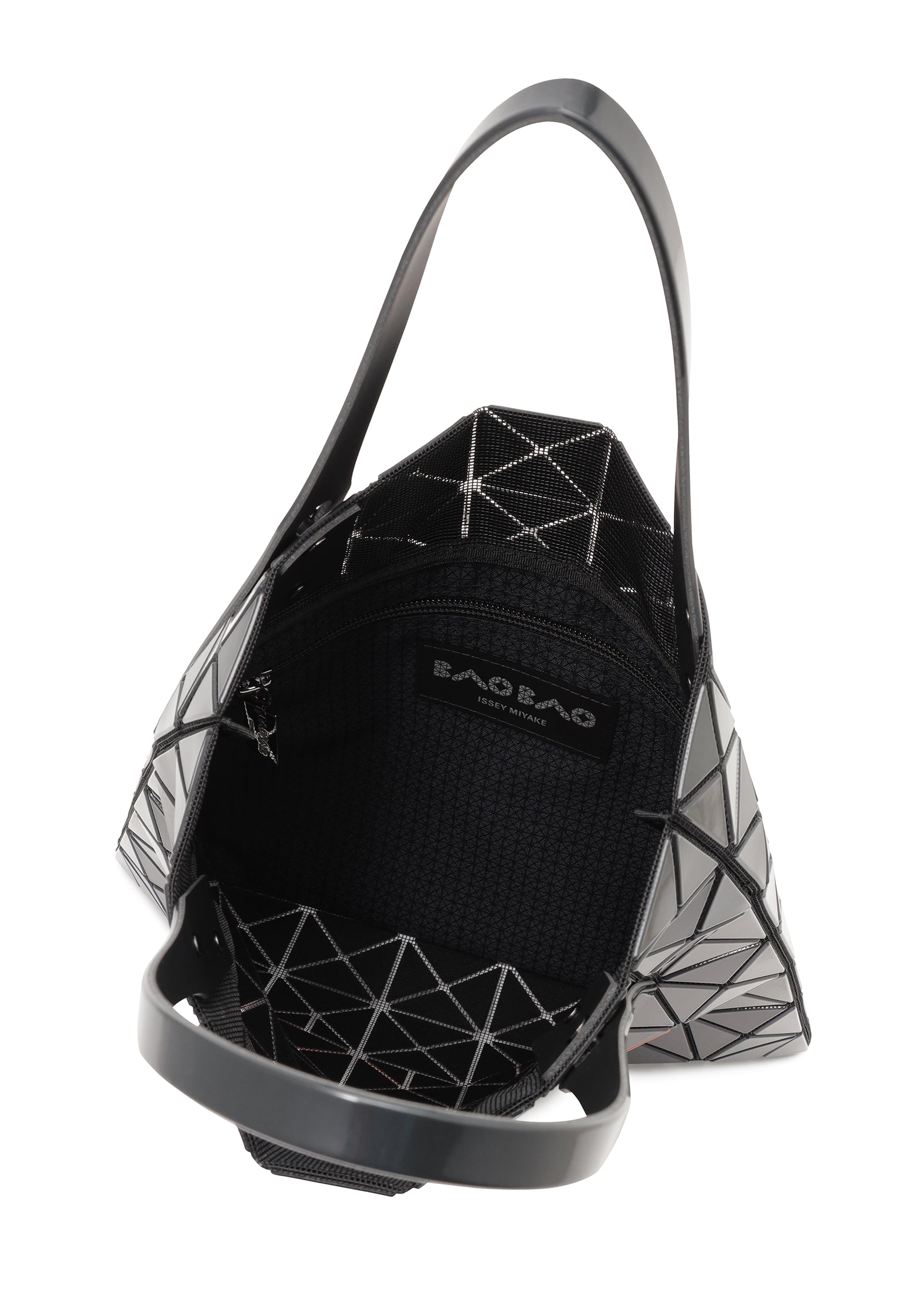 A detail shot of the Bao Bao Issey Miyake WONDER tote bag.