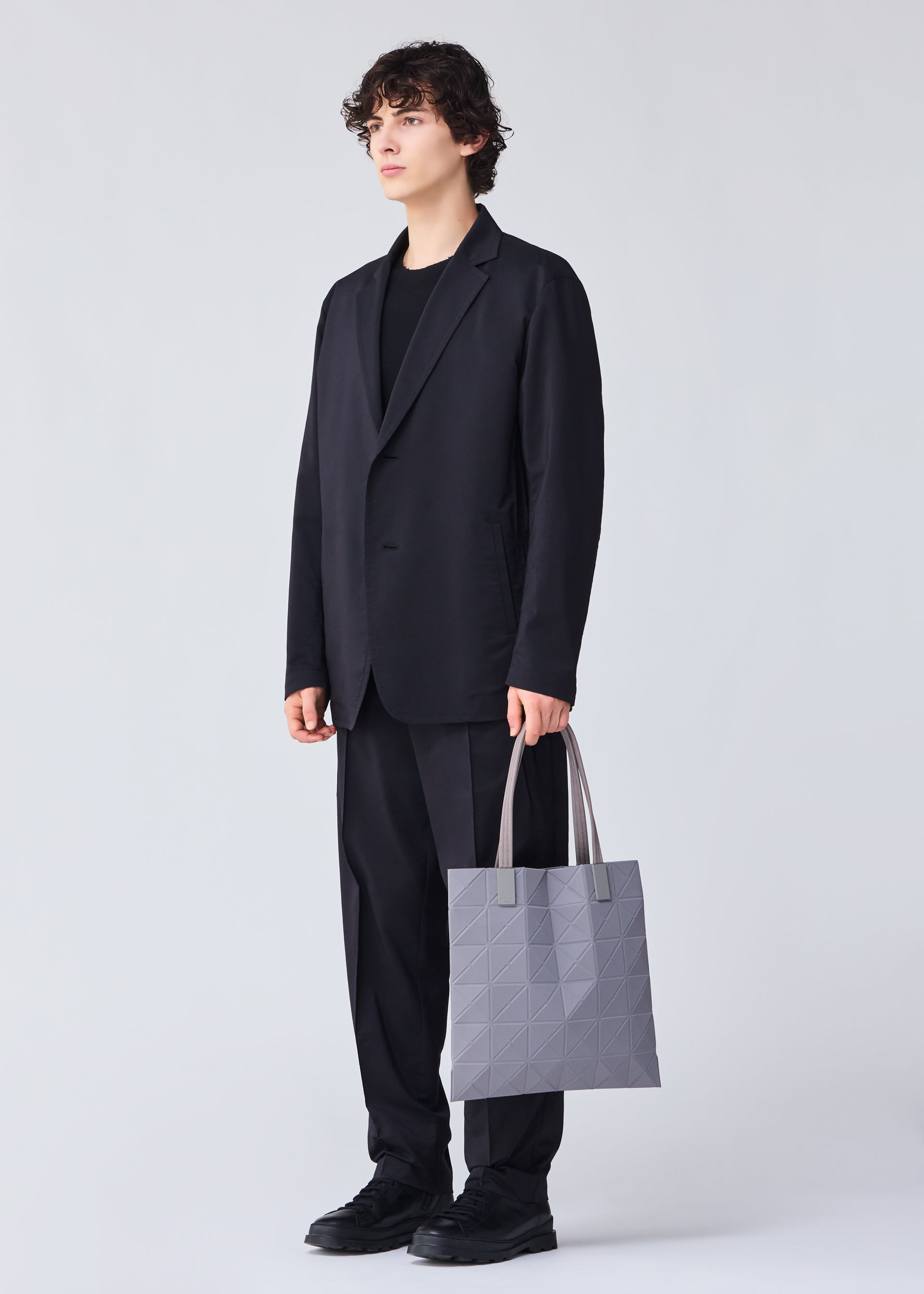 TRACK Tote Bag Purplish Blue