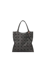A product shot of the BAO BAO ISSEY MIYAKE PRISM DENIM tote bag in black.